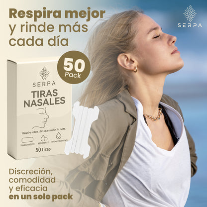 Tiras Nasales Anticongestión - Transparentes